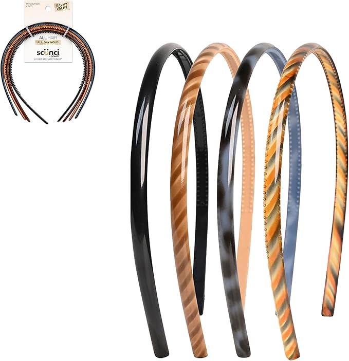 Conair Thin Headbands, 4 Count
