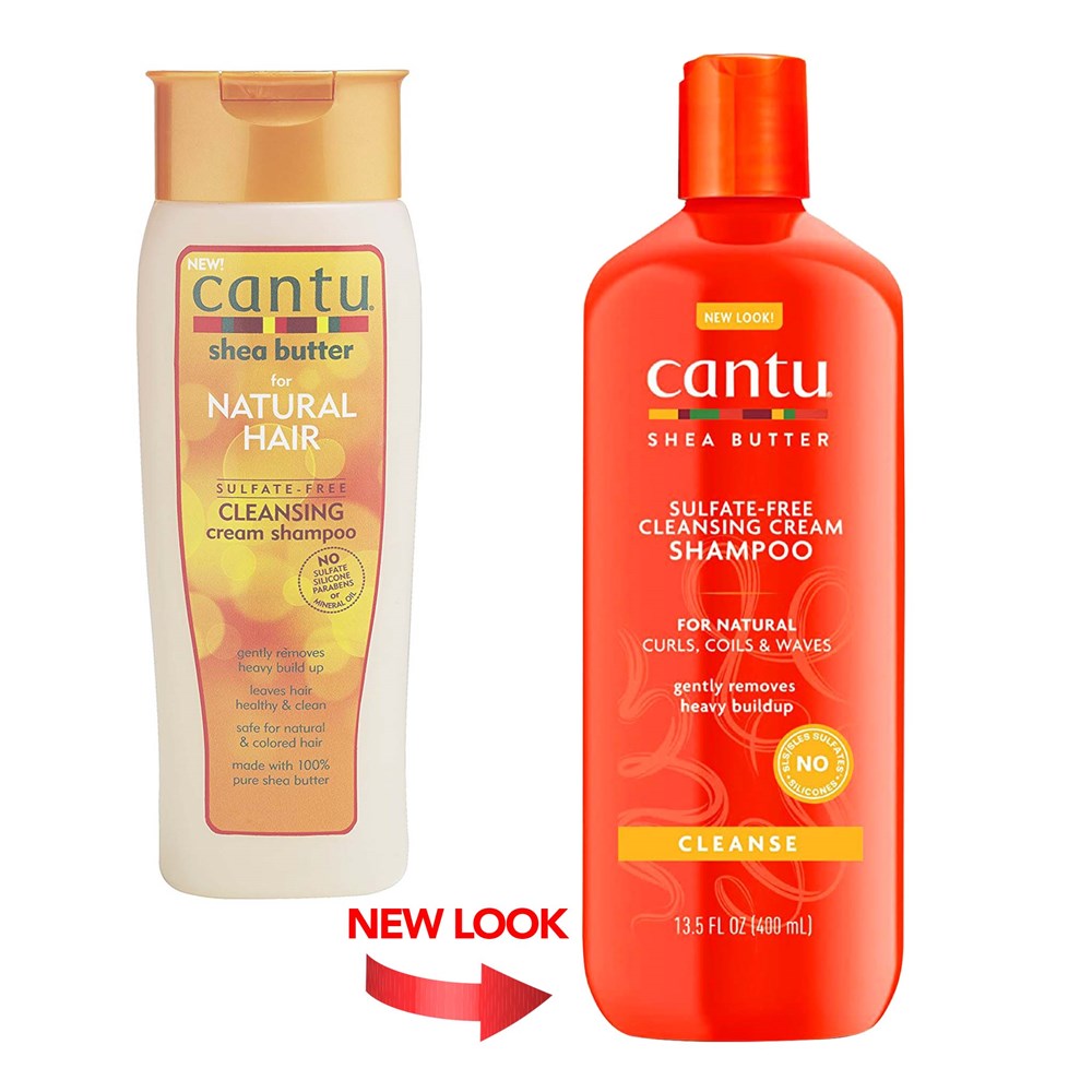 CANTU Natural Hair Sulfate Free Cleansing Cream Shampoo (13.5oz) Cantu
