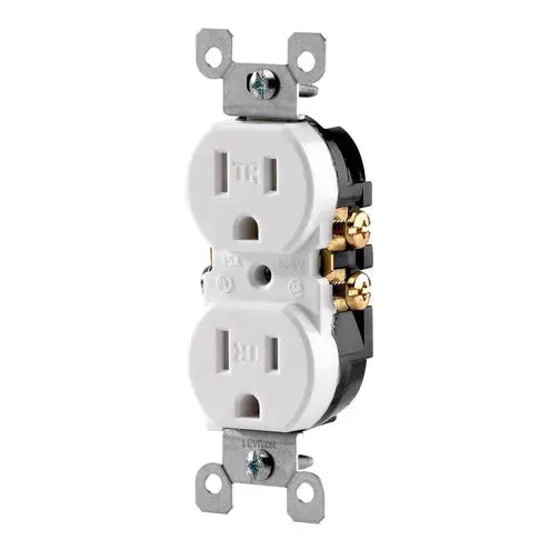 Leviton Tamper Resistant Duplex Receptacle - White (Pack of 10), Model T5320-WMP MK Smith's Shop