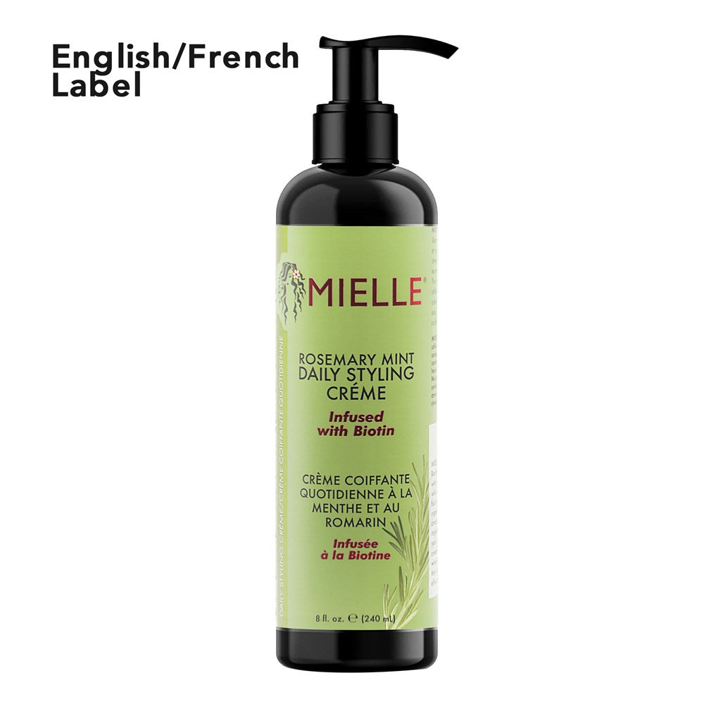 Mielle Rosemary Mint Multi-Vitamin Daily Styling Creme 8Oz kit MIELLE