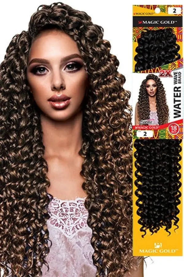 Magic Gold Water Wave Crochet Braid 18" Magic Gold
