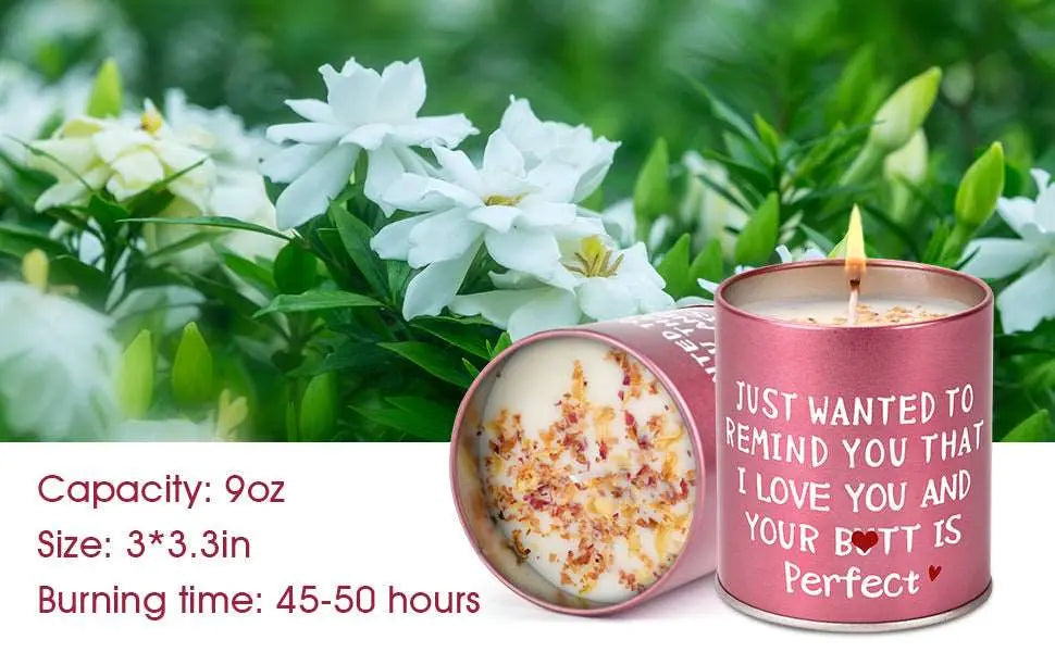 Scented Candles (I Love U & Butt is Perfect) MK Smith's Shop