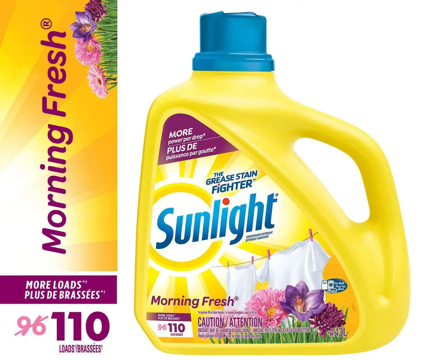 Sunlight Liquid Laundry Detergent Morning Fresh Scent, 4.43L MK Smith's Shop