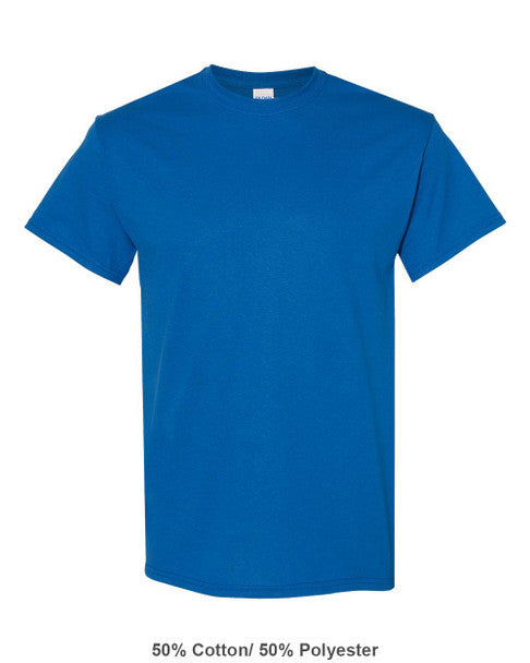 T-shirt en coton épais Gildan 5000 (bleu royal)