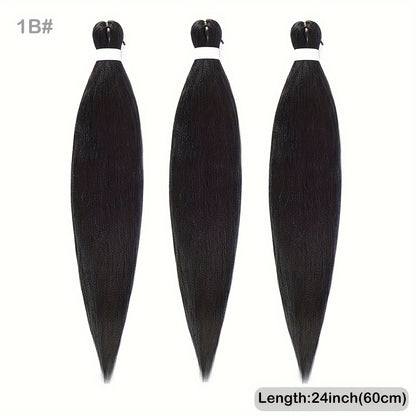 3 Bundles Pre Stretched 24" EZ Braiding Hair