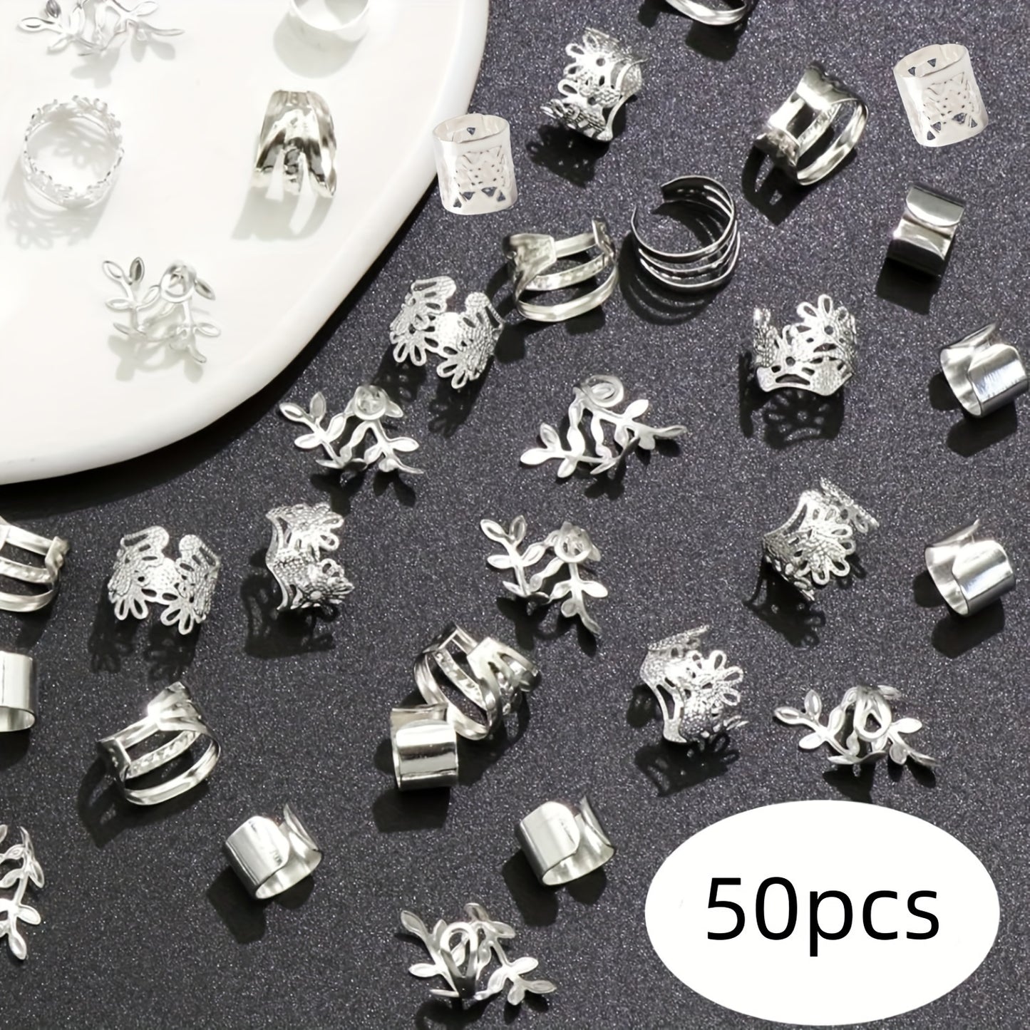 Hair Charms Variety Pack (Golden & Silver)