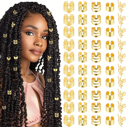 Hair Charms Variety Pack (Golden & Silver)