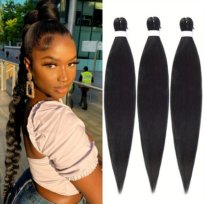 3 Bundles Pre Stretched 24" EZ Braiding Hair