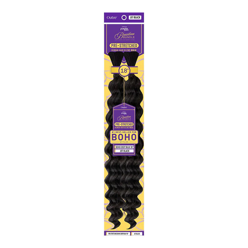 OUTRE PREMIUM PURPLE PACK BRAZILIAN BUNDLE Pre-Stretched Boho Deep Bulk 18"