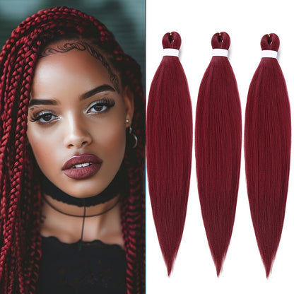 3 Bundles Pre Stretched 24" EZ Braiding Hair