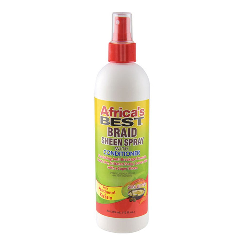 AFRICA'S BEST Braid Sheen Spray with Conditioner (12oz) Africa's Best