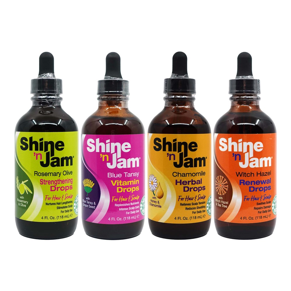 AMPRO Shine 'n Jam Hair & Scalp Witch Hazel Renewal Drops Oil  (4oz) AMPRO/Shine N JAM