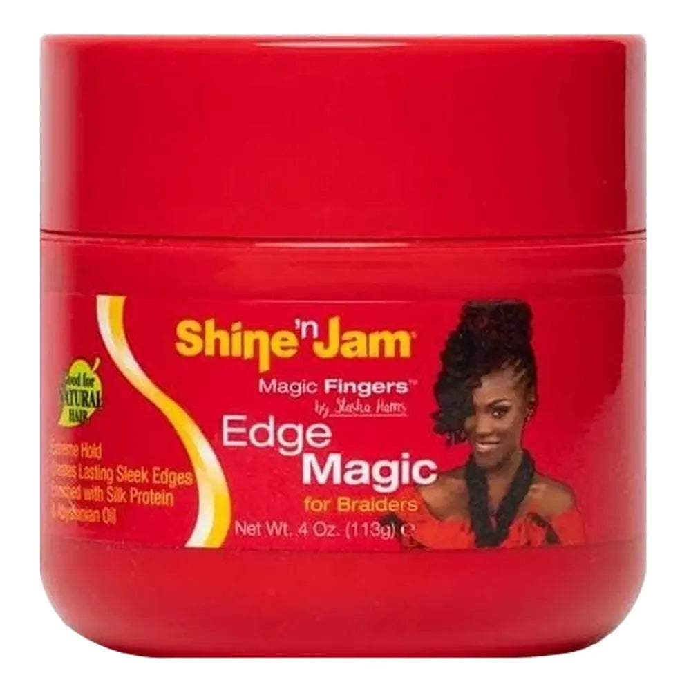 AMPRO Shine 'n Jam Magic Fingers Edge Control (4oz) Shine N Jam