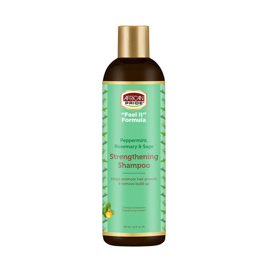 AFRICAN PRIDE Peppermint, Rosemary & Sage Strengthening Shampoo (12oz) African Pride