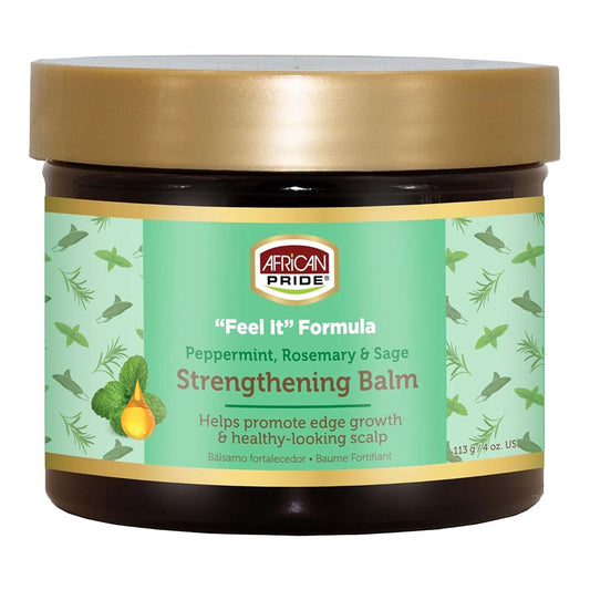 AFRICAN PRIDE Peppermint, Rosemary & Sage Strengthening Balm (4oz) African Pride