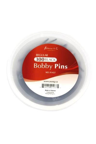 KIM & C 300pcs Regular Bobby Pins (300pcs/jar) Kim & C