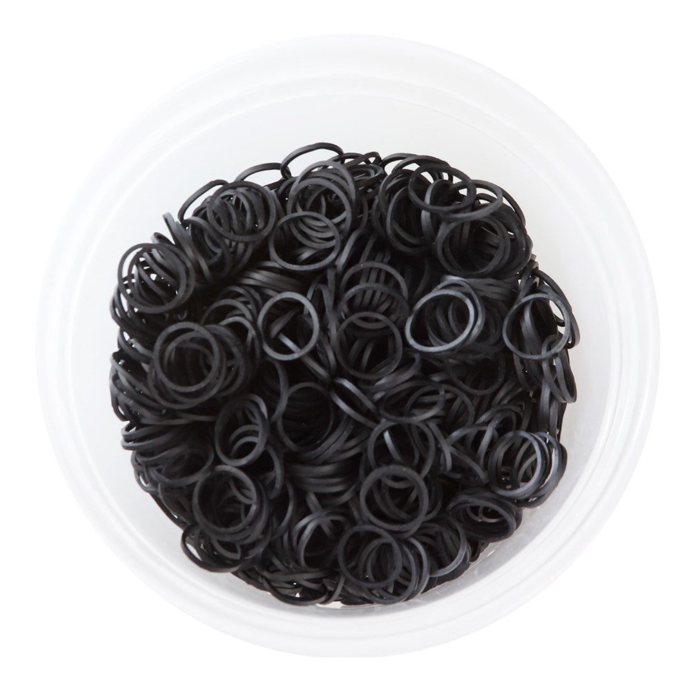 KIM & C 1000pcs Rubber Bands  (Assorted & Black) Kim & C