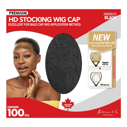 KIM & C Premium HD Stocking Wig Cap Bulk Pack (100pcs) Kim & C