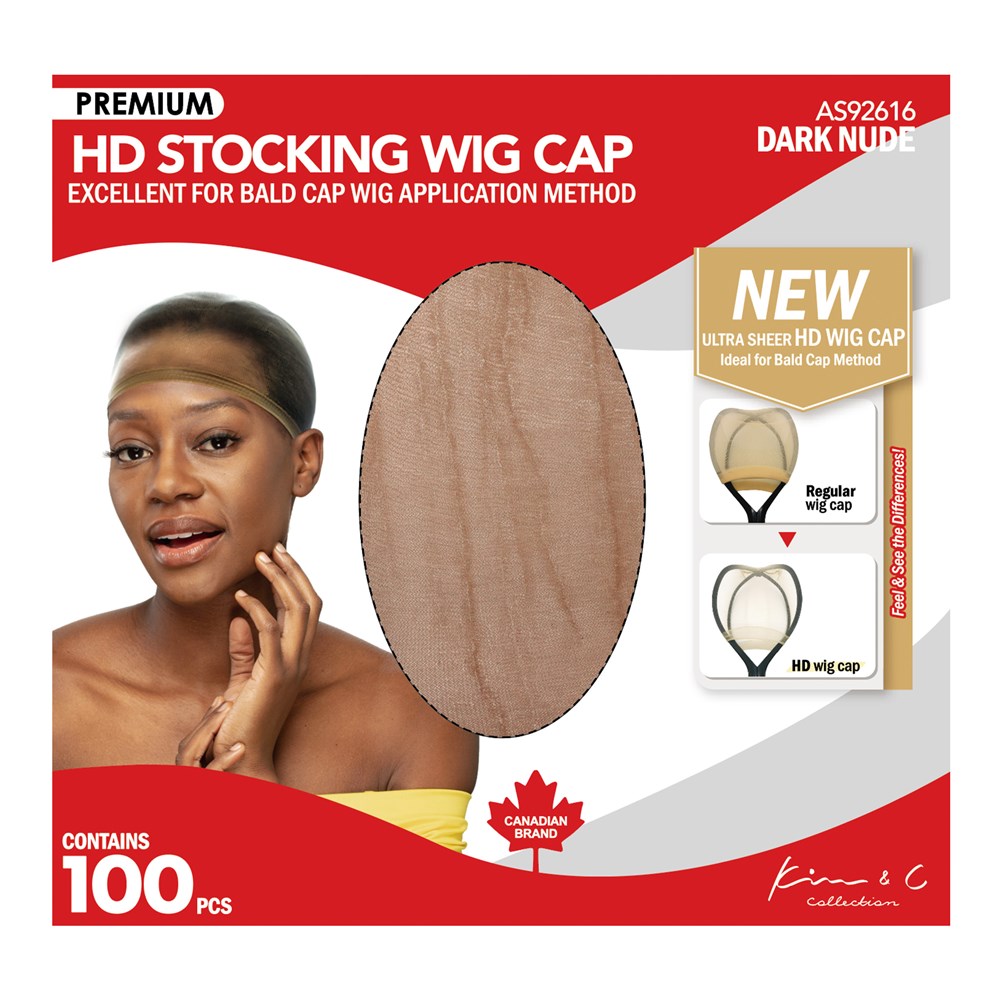 KIM & C Premium HD Stocking Wig Cap Bulk Pack (100pcs) Kim & C