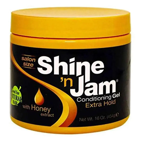 Ampro Shine'n Jam Conditioning Gel Extra Hold 16 Oz Shine N Jam
