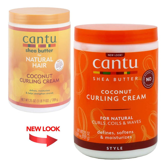 Cantu Shea Butter For Natural Hair Coconut Curling Cream 25Oz Cantu