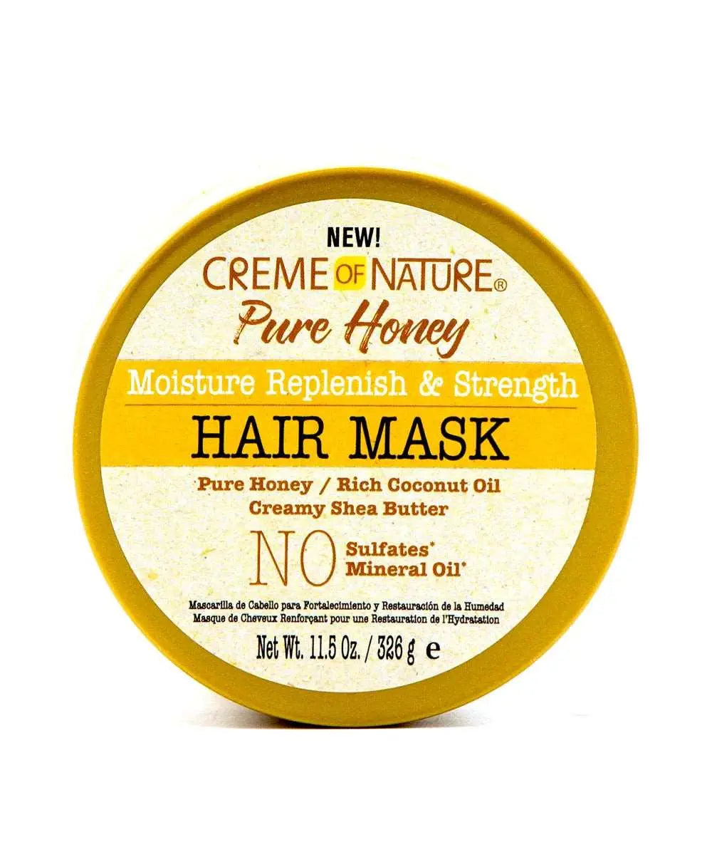 Creme Of Nature Pure Honey Moisture Replenish&Strength Hair Mask 11.5Oz