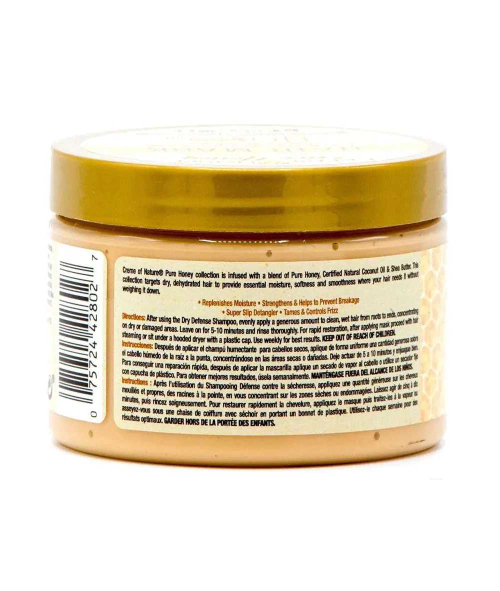 Creme Of Nature Pure Honey Moisture Replenish&Strength Hair Mask 11.5Oz