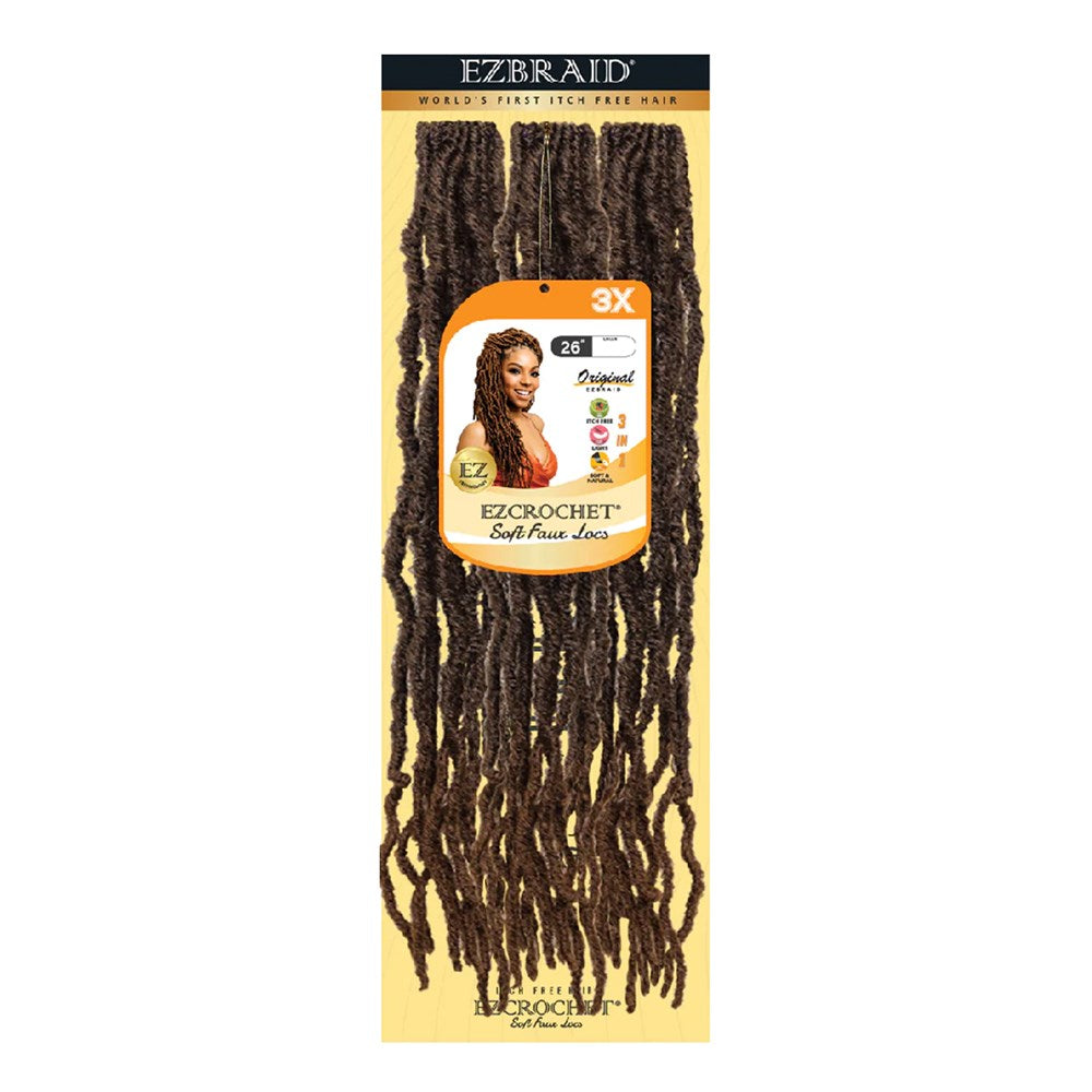 EZBRAID Ezcrochet 3X Tresse Faux Locs Souple (26 pouces)