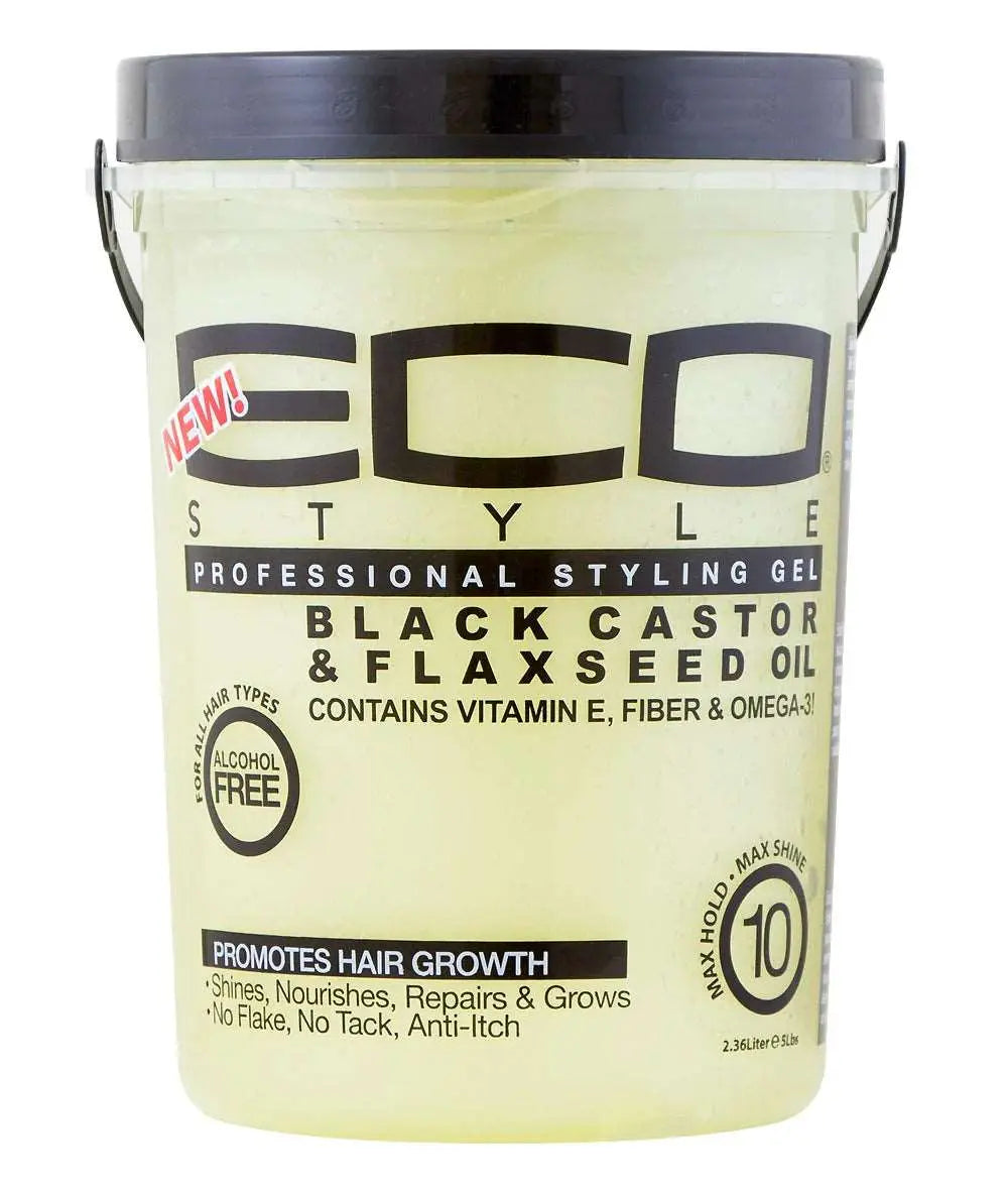 Eco Style Styling Gel[Black Castor&Flaxseed Oil] 5Lb