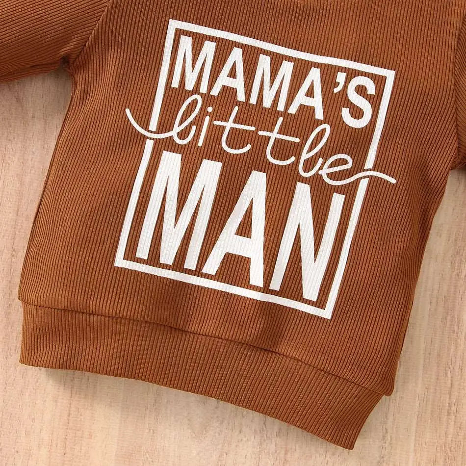 Mama's Little Man Sweatshirt (Baby) MK Smith's Shop