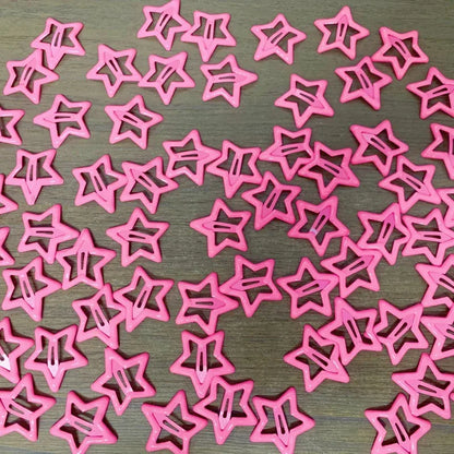 10pcs Star Heart Waterdrop Shape Hair Clips