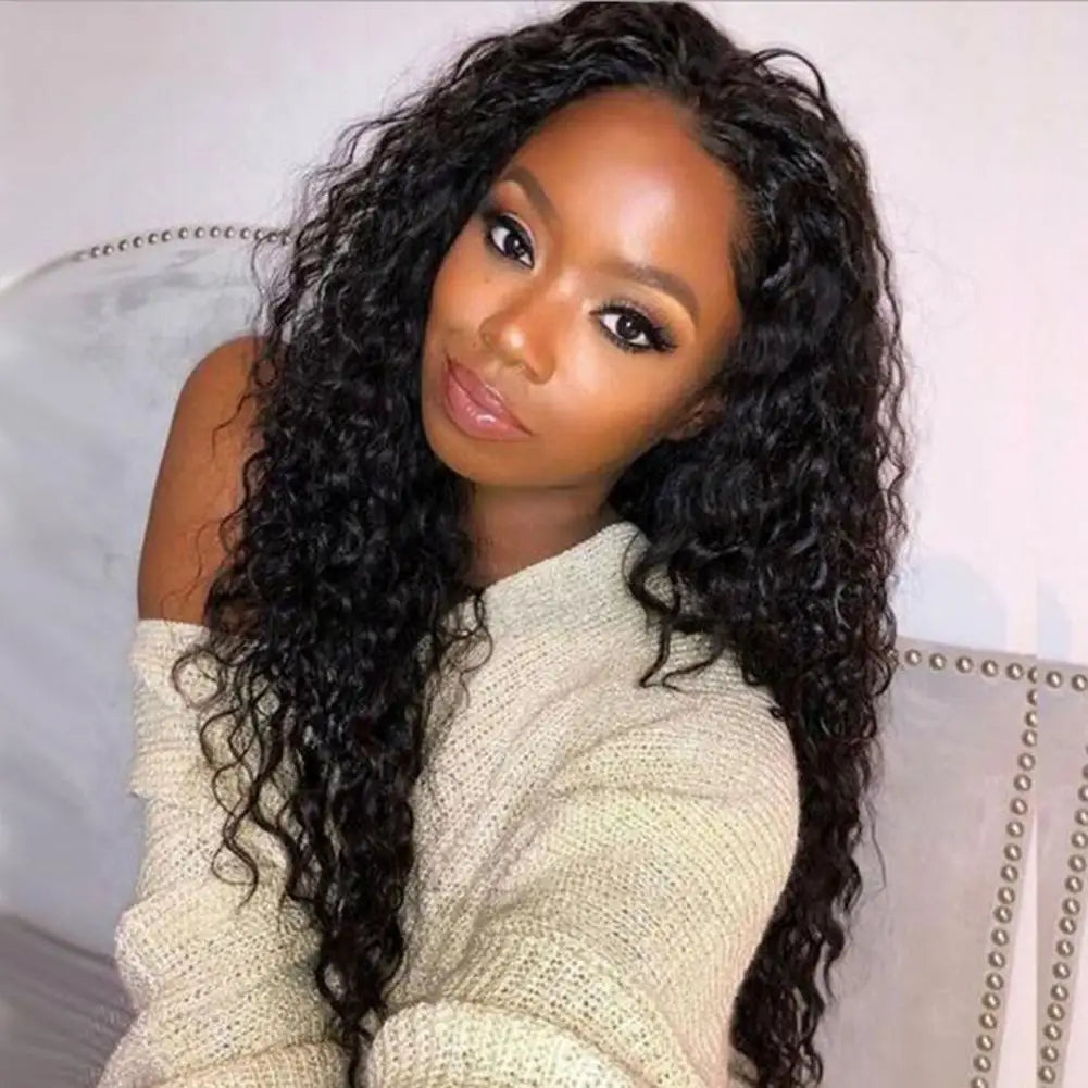 MKS Black Curly Wig 75CM