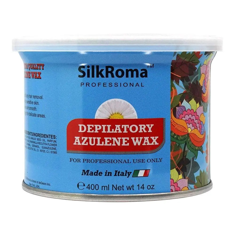 SILKROMA Depilatory Azulene Wax (14oz) (MADE IN ITALY)