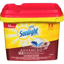 SUNLIGHT Advanced Dishwasher Detergent 72 count MK Smith's Shop