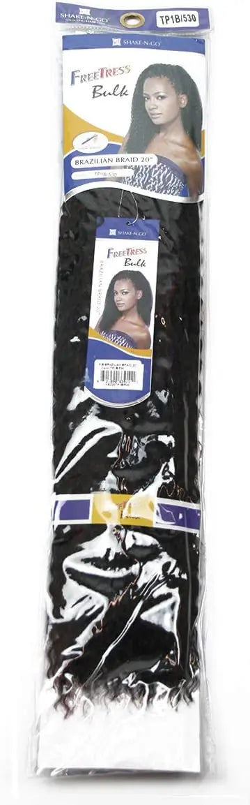 Shake N Go Freetress Braid Bulk - BRAZILIAN BRAID 20" Freetress