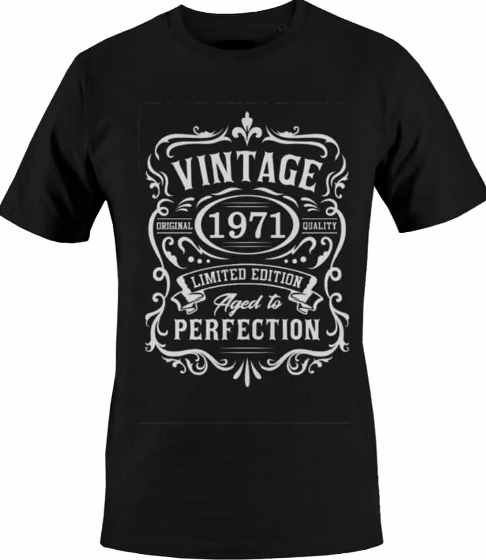 Vintage 1971 Aged to Perfection T-Shirts MK Smith's Shop