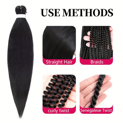 3 Bundles Pre Stretched 24" EZ Braiding Hair