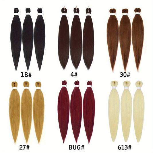 3 Bundles Pre Stretched 24" EZ Braiding Hair